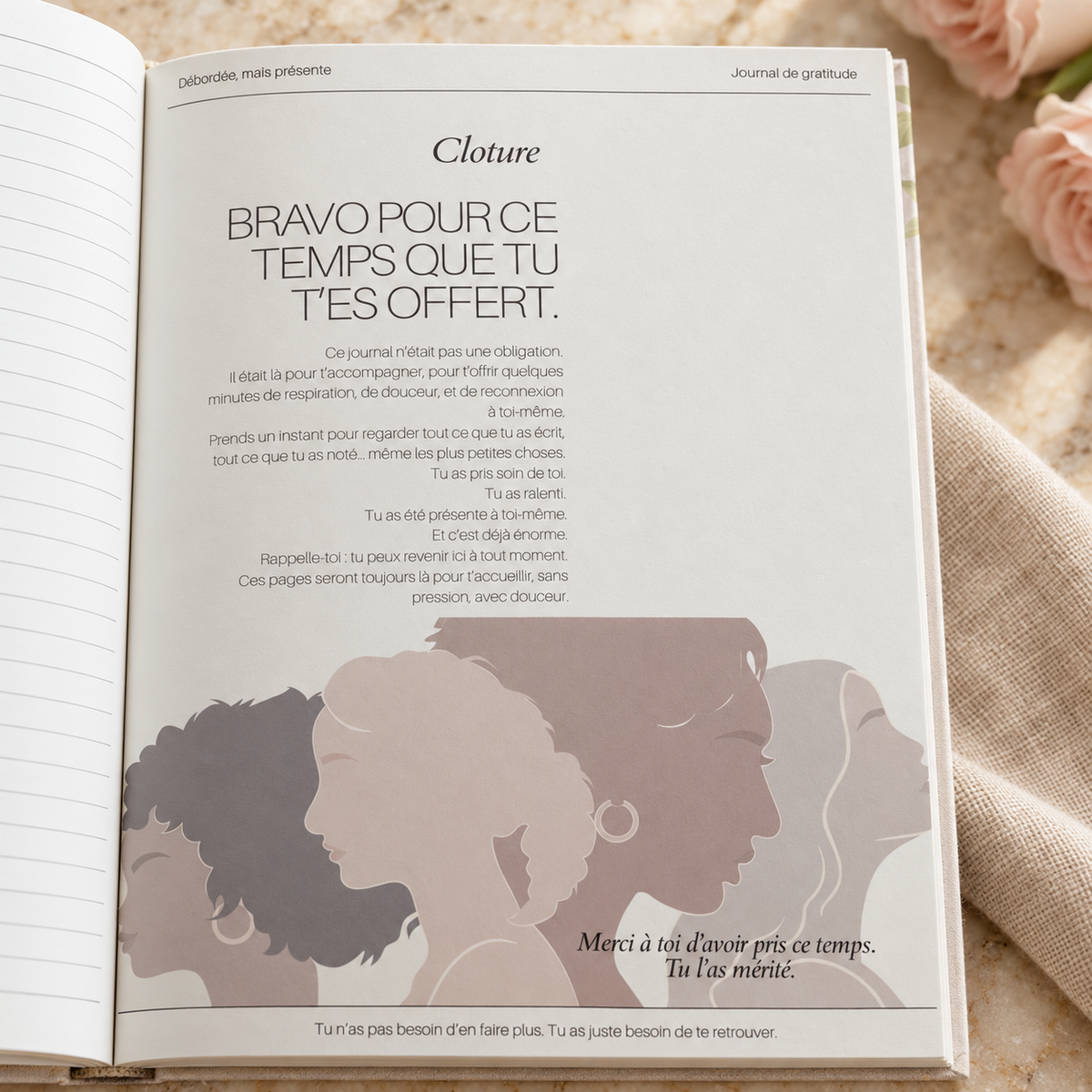 Journal de gratitude « Débordée, mais présente »