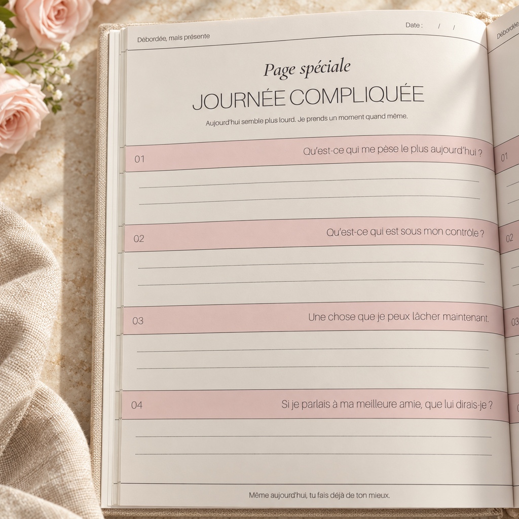 Journal de gratitude « Débordée, mais présente »